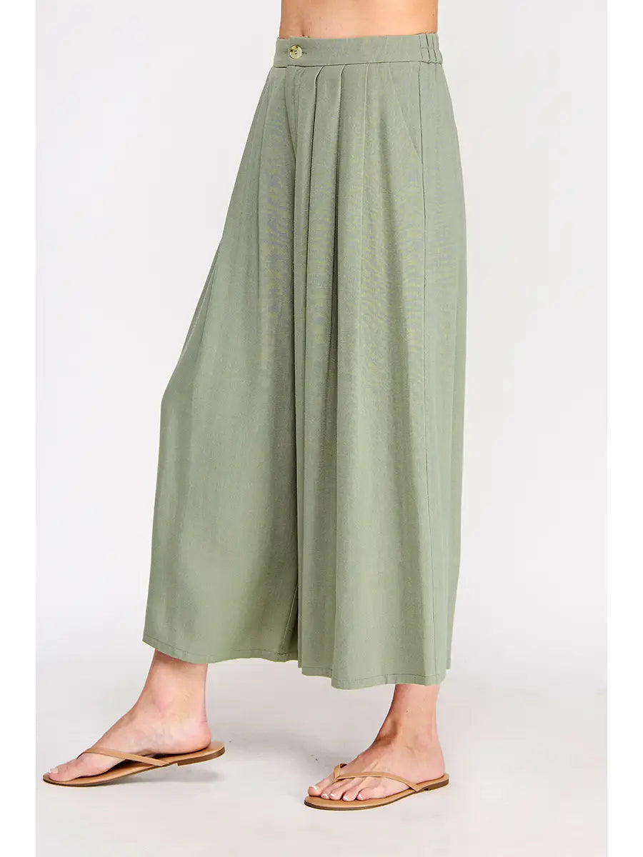 Sage Wide Leg Crop Pants