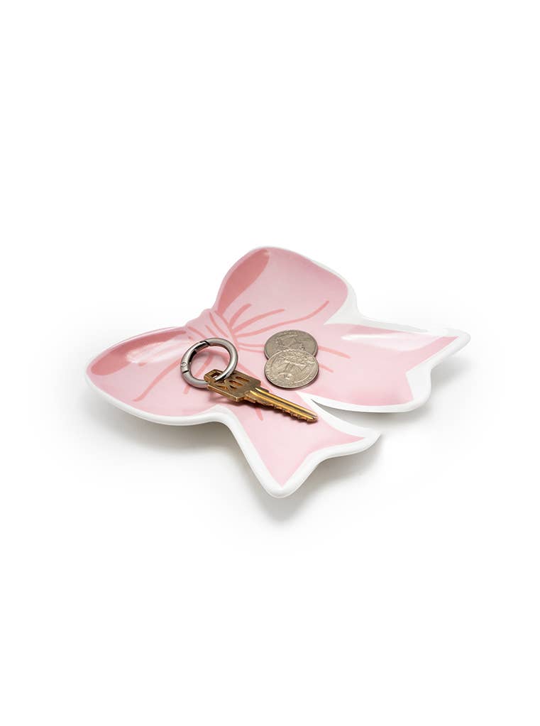 Pink Bow Trinket Tray
