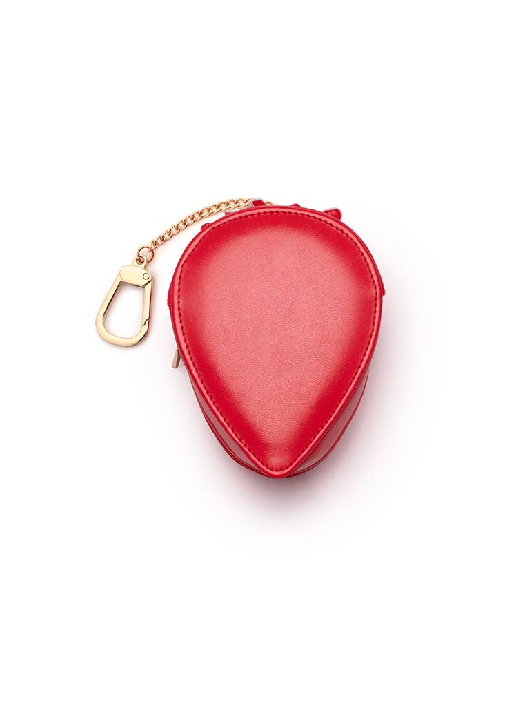 2-in-1 Bag Charm & Reusable Shopper Bag- Ripe Strawberry
