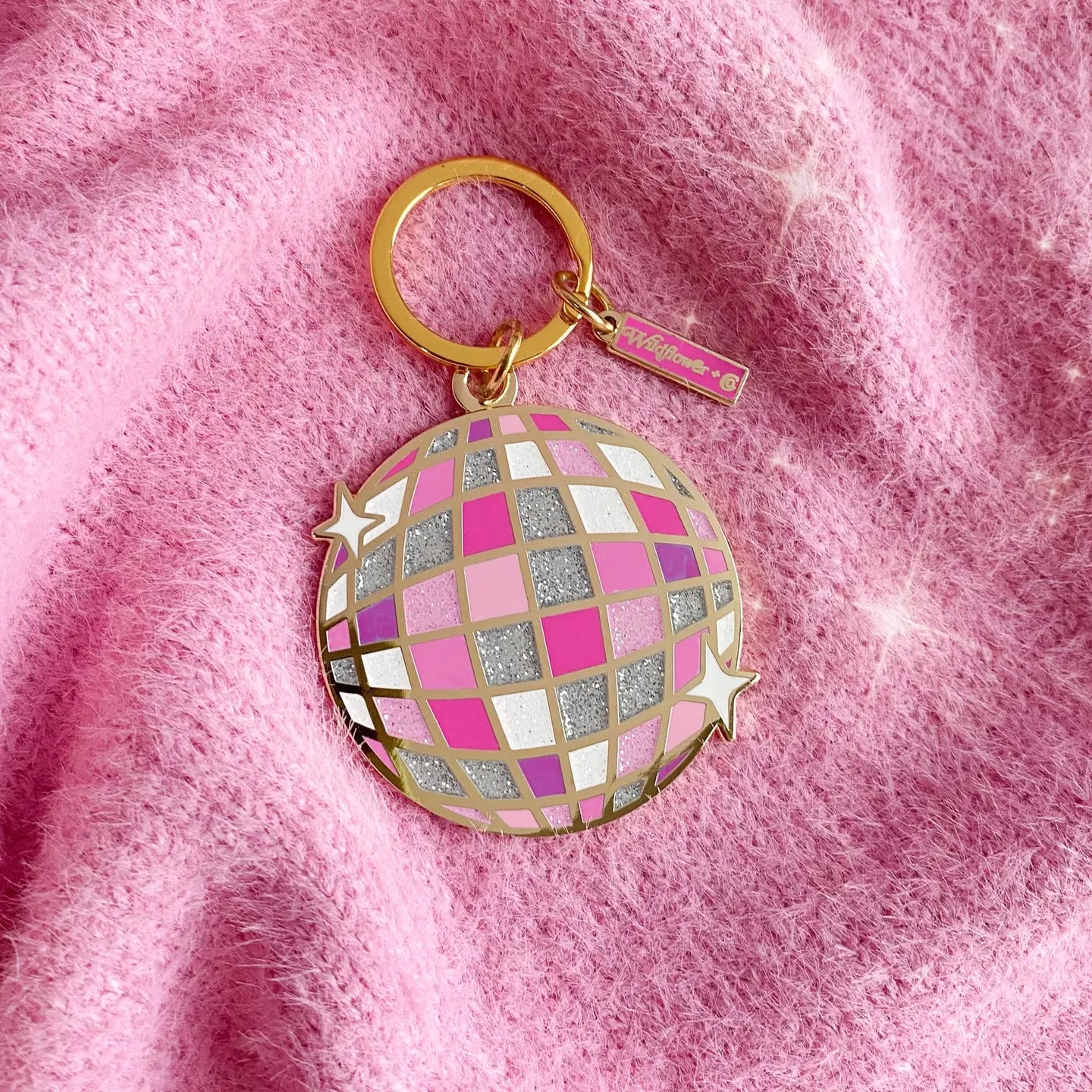 Disco Ball Keychain