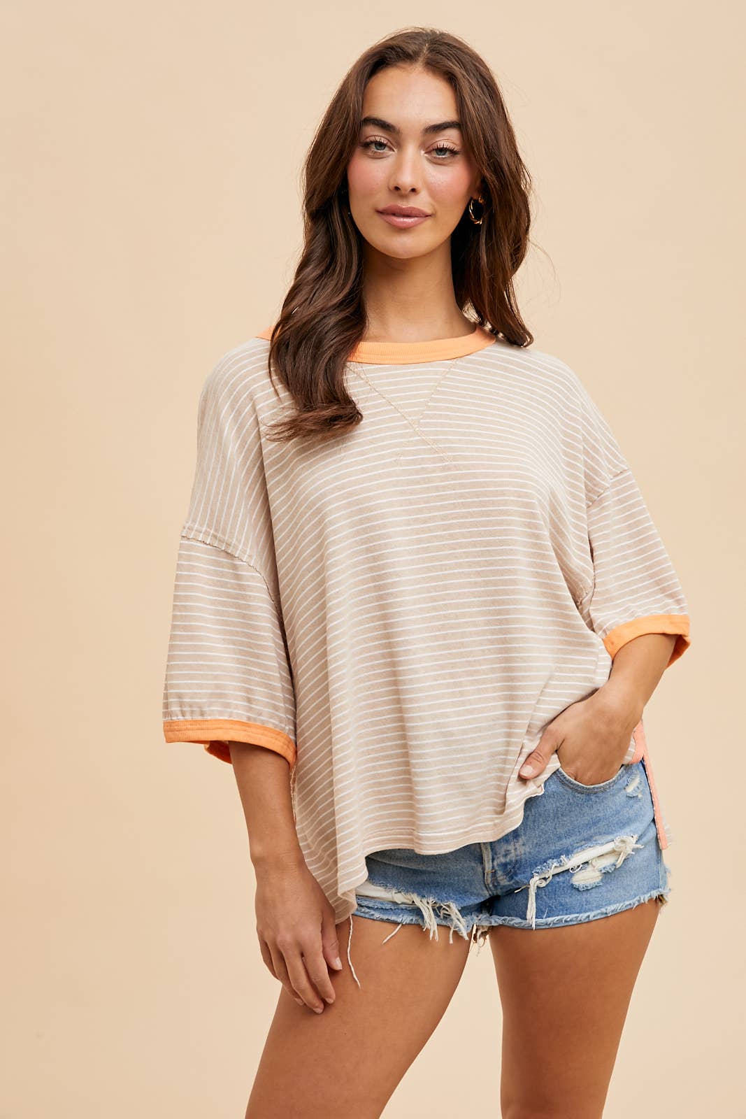 Cotton Striped Tee