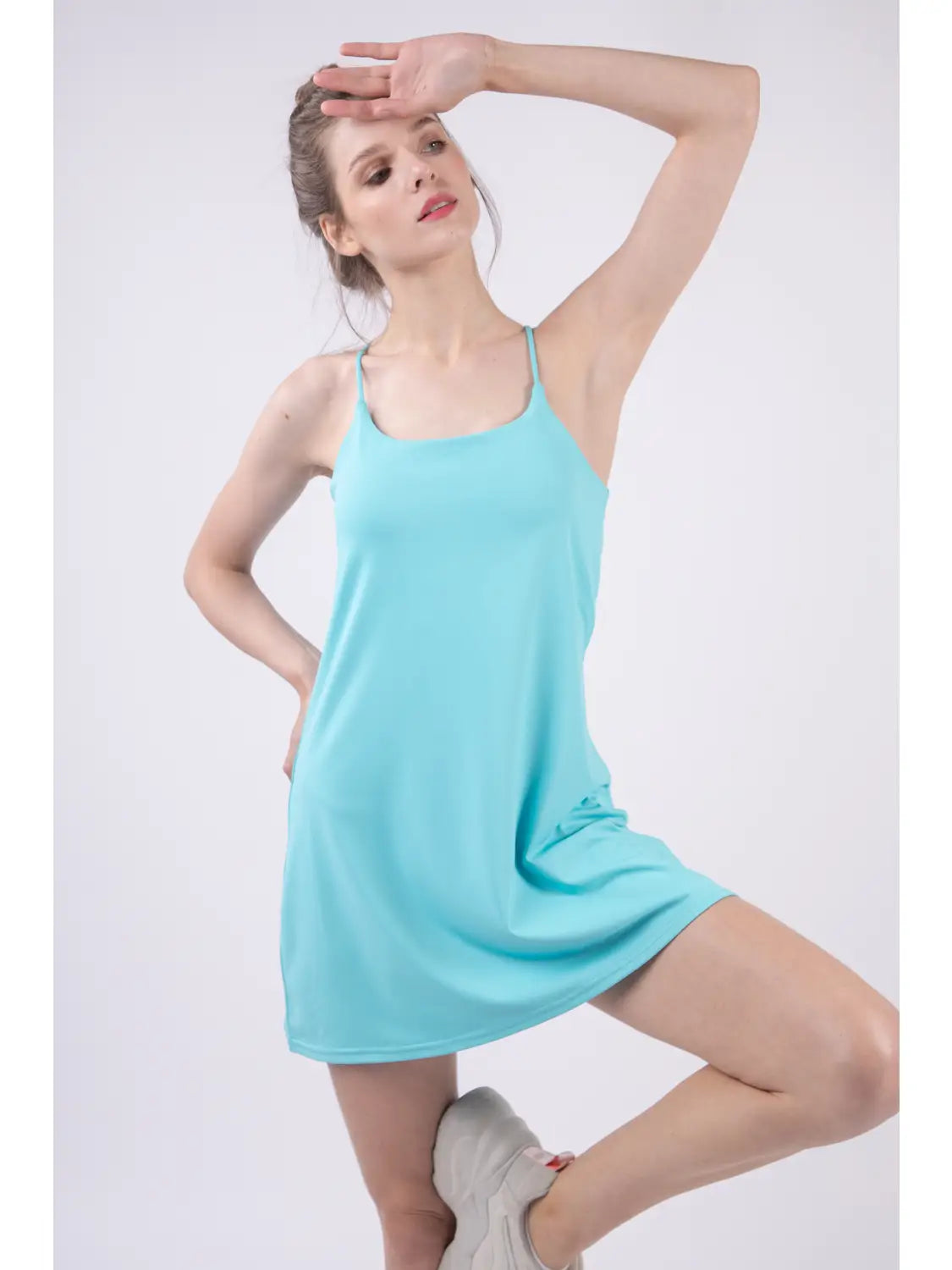 Aqua Tennis Mini Dress