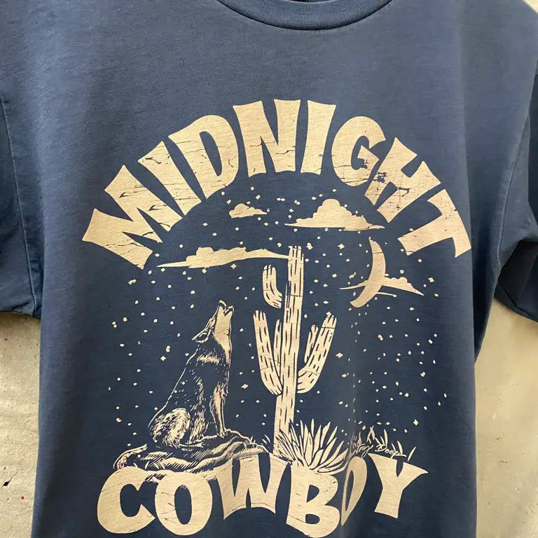 Midnight Cowboy Vintage Relaxed Unisex Tee
