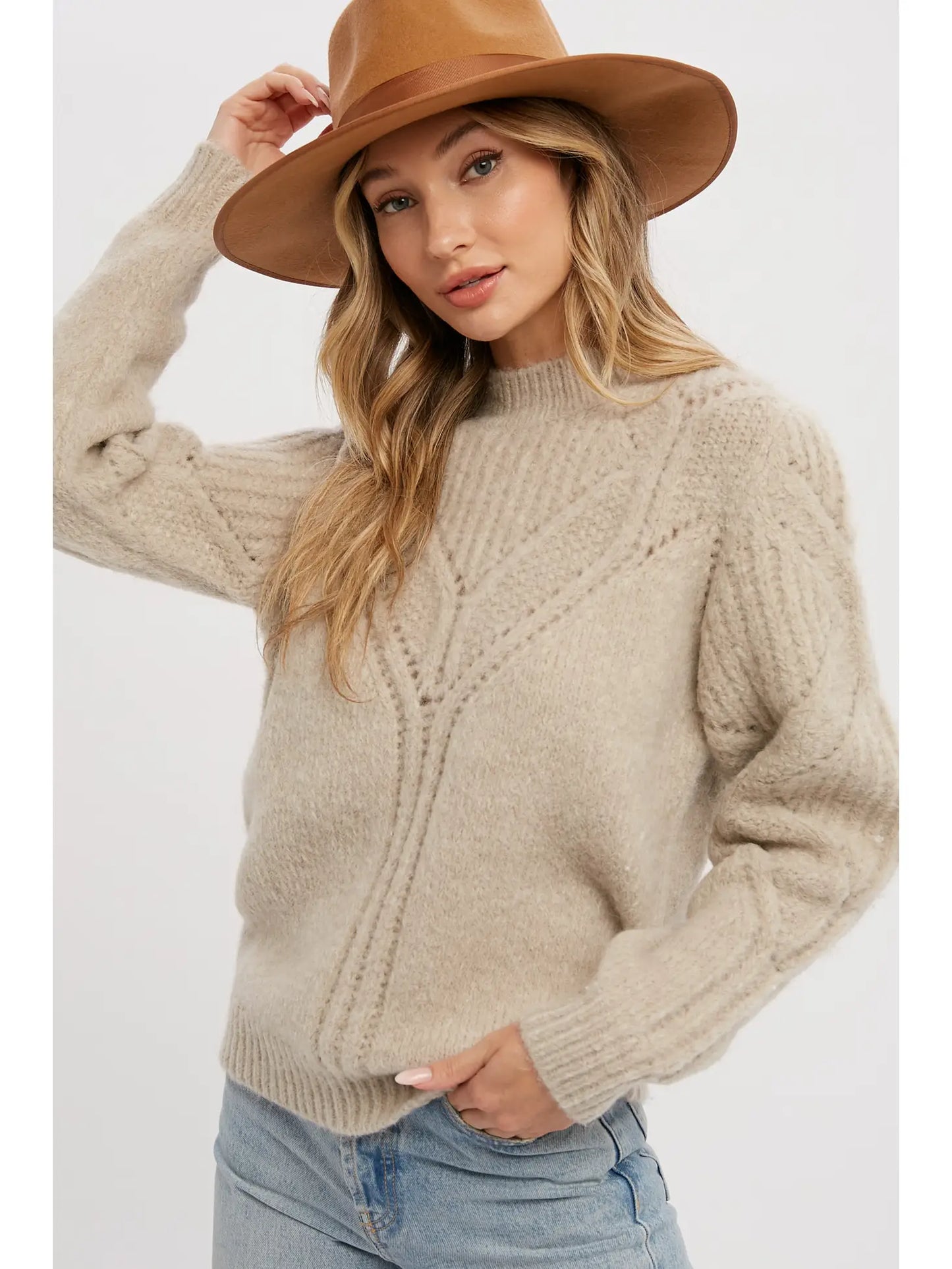 Openwork Sweater Pullover