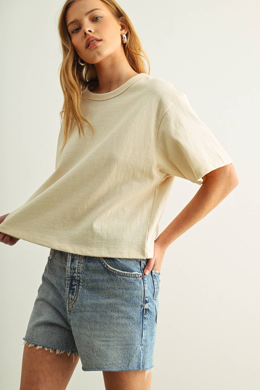 Natural Cotton Basic Top