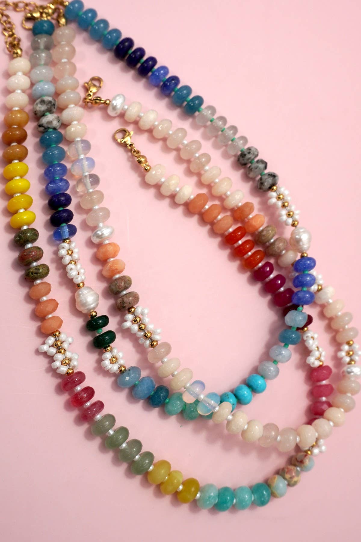 Natural Agate Glass Necklace
