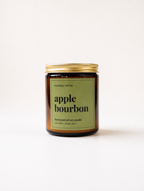 Apple Bourbon Nontoxic Candle