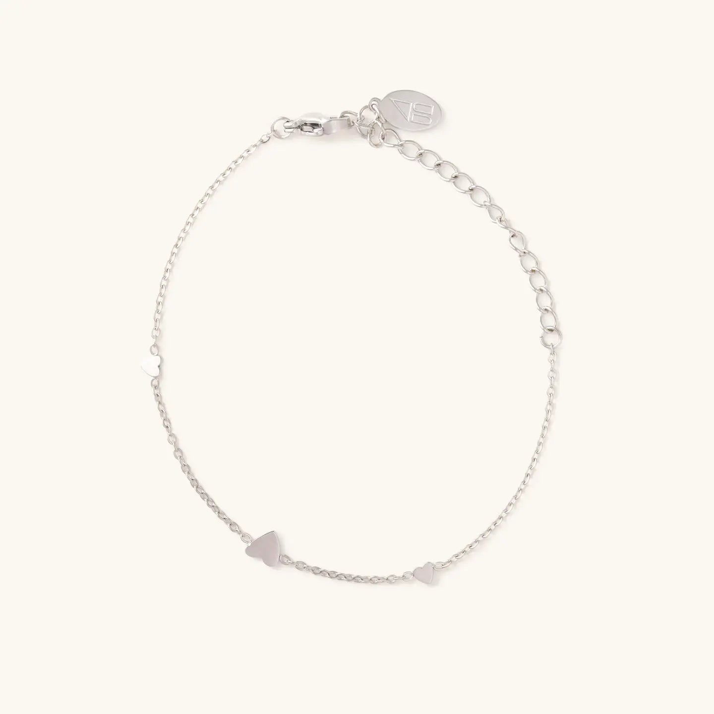 Alice Silver Heart Bracelet