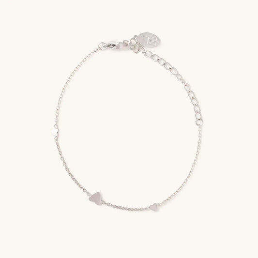 Alice Silver Heart Bracelet