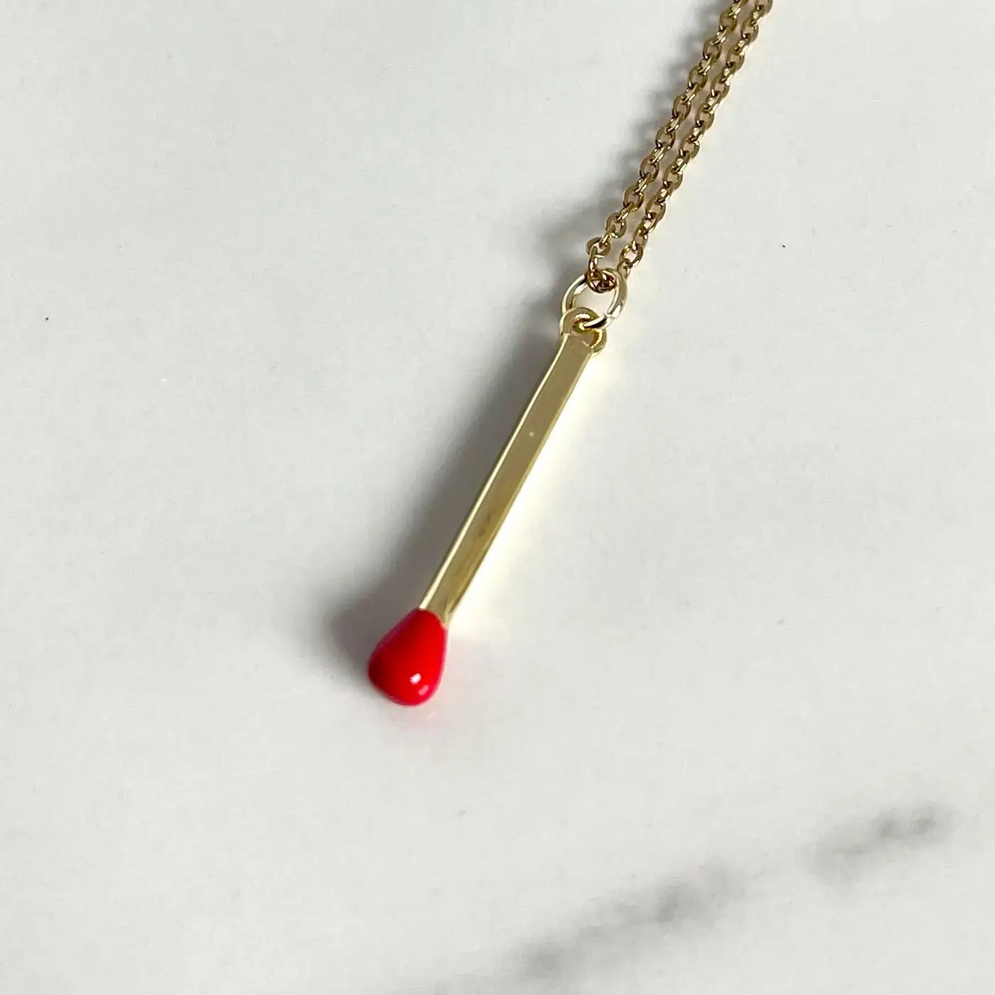 Twin Flame Matchstick Necklace