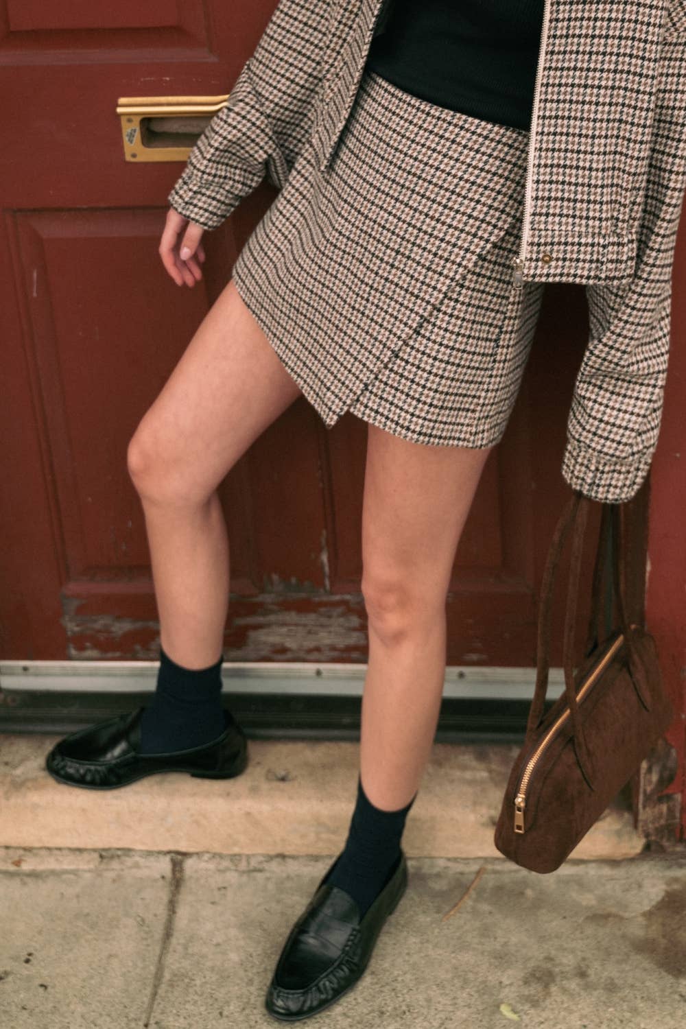 Houndstooth Mini Skort