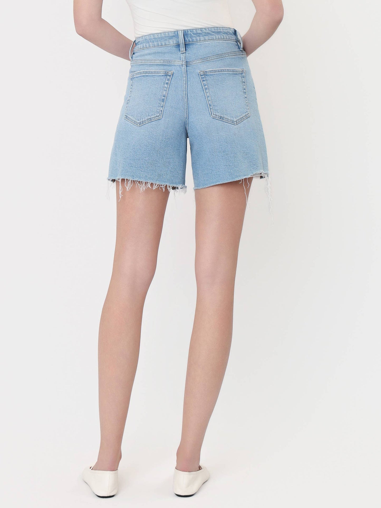 Super High Rise Drawstring Midi Shorts