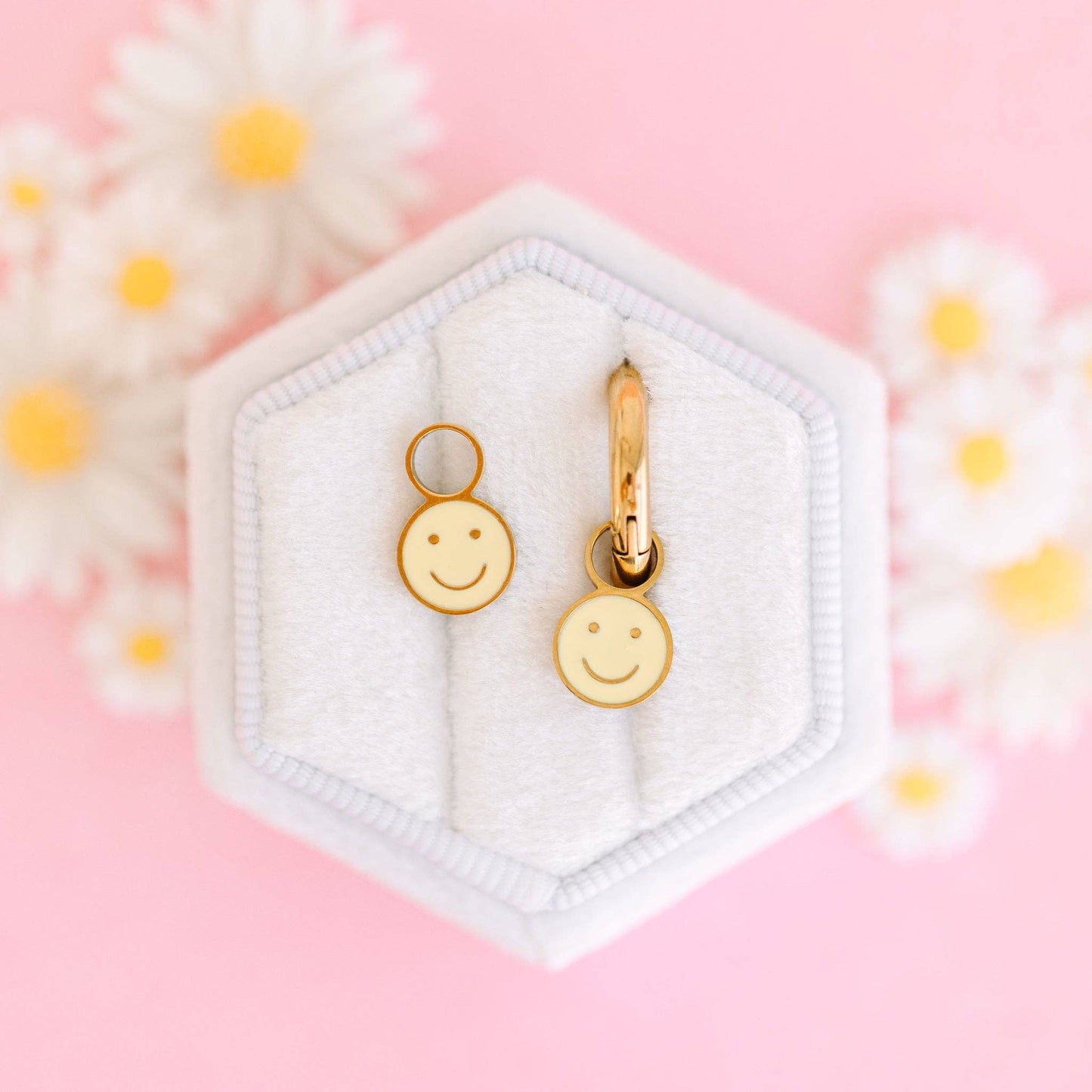 Pierced Co Yellow Smiley Charms