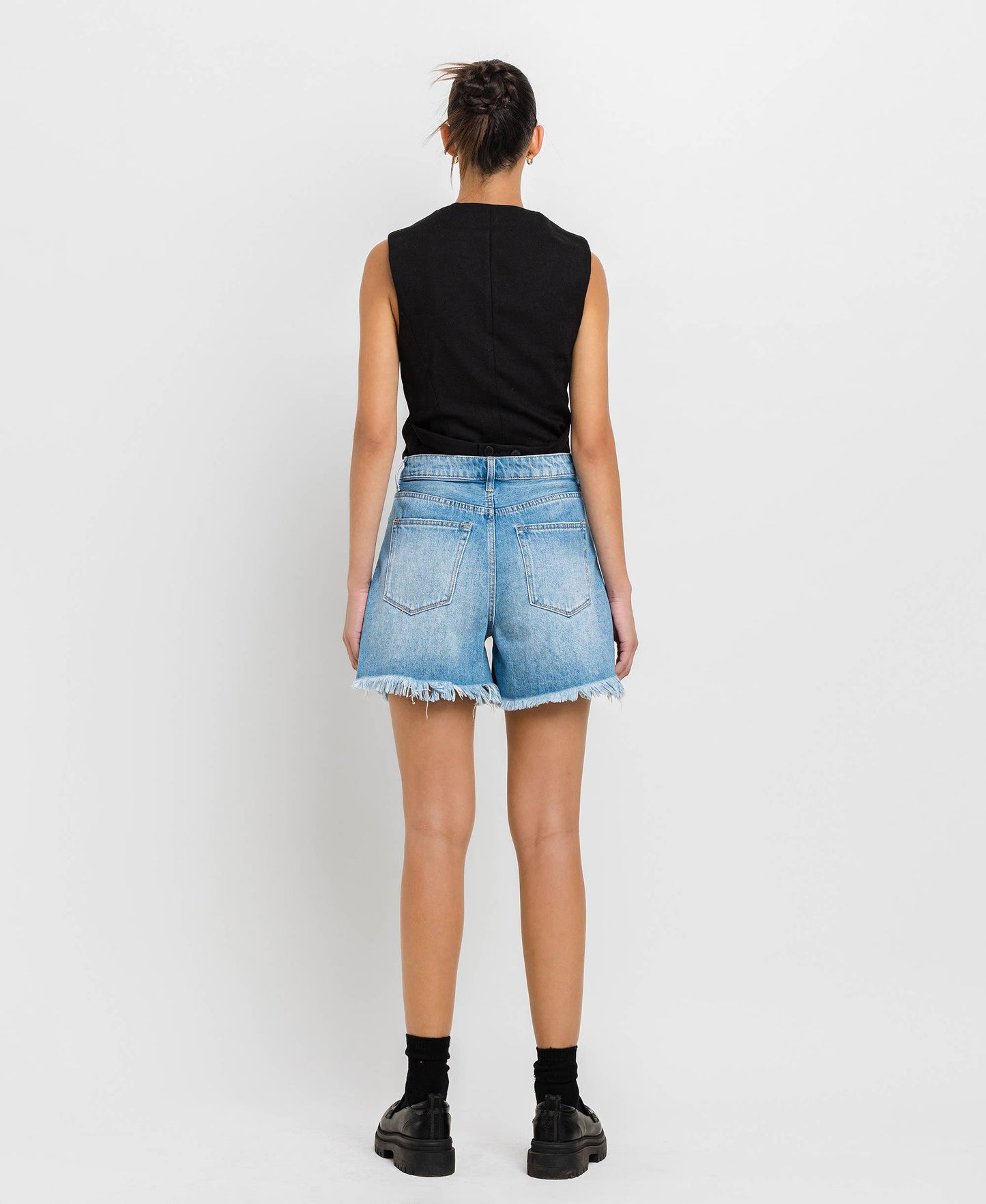 Super High Rise Pleats Shorts