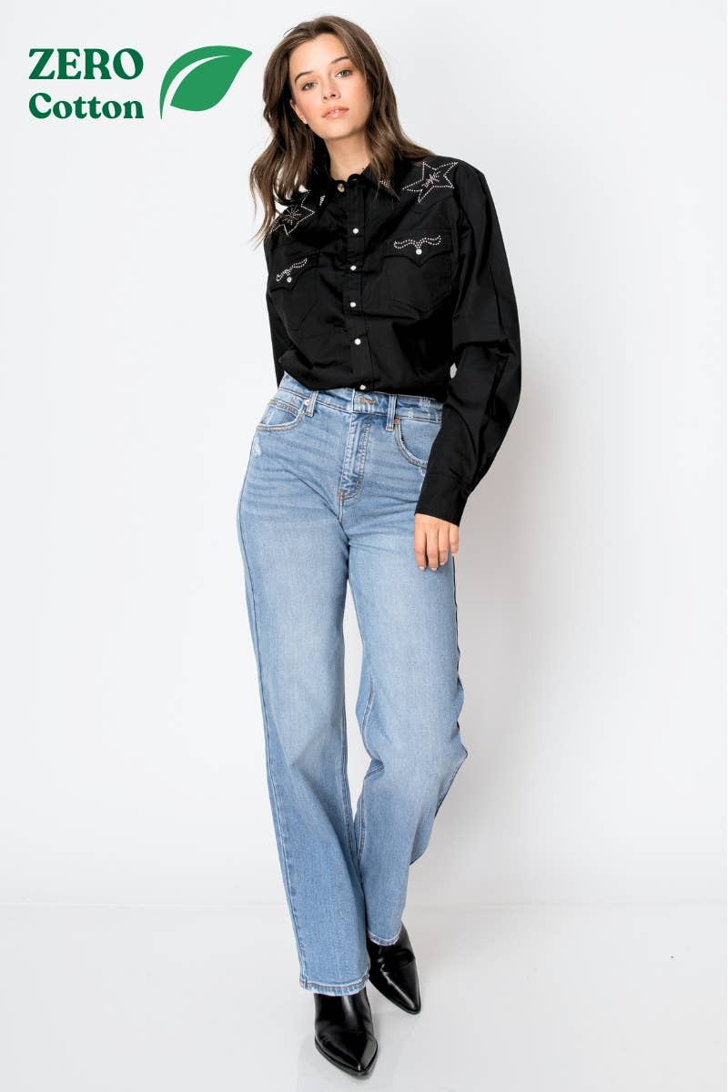 Tummy Control Straight Leg Denim