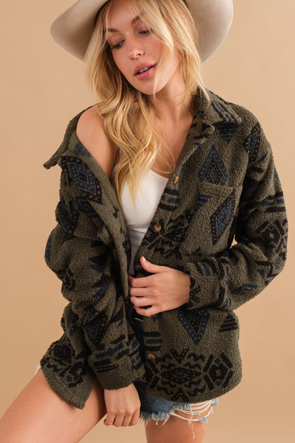 Sherpa Aztec Jacket