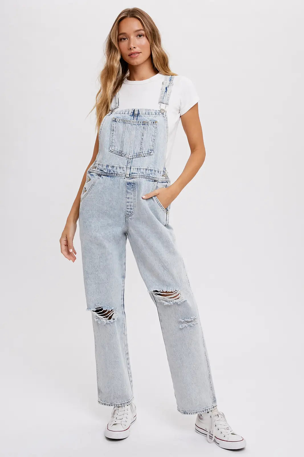 Light Denim Overalls