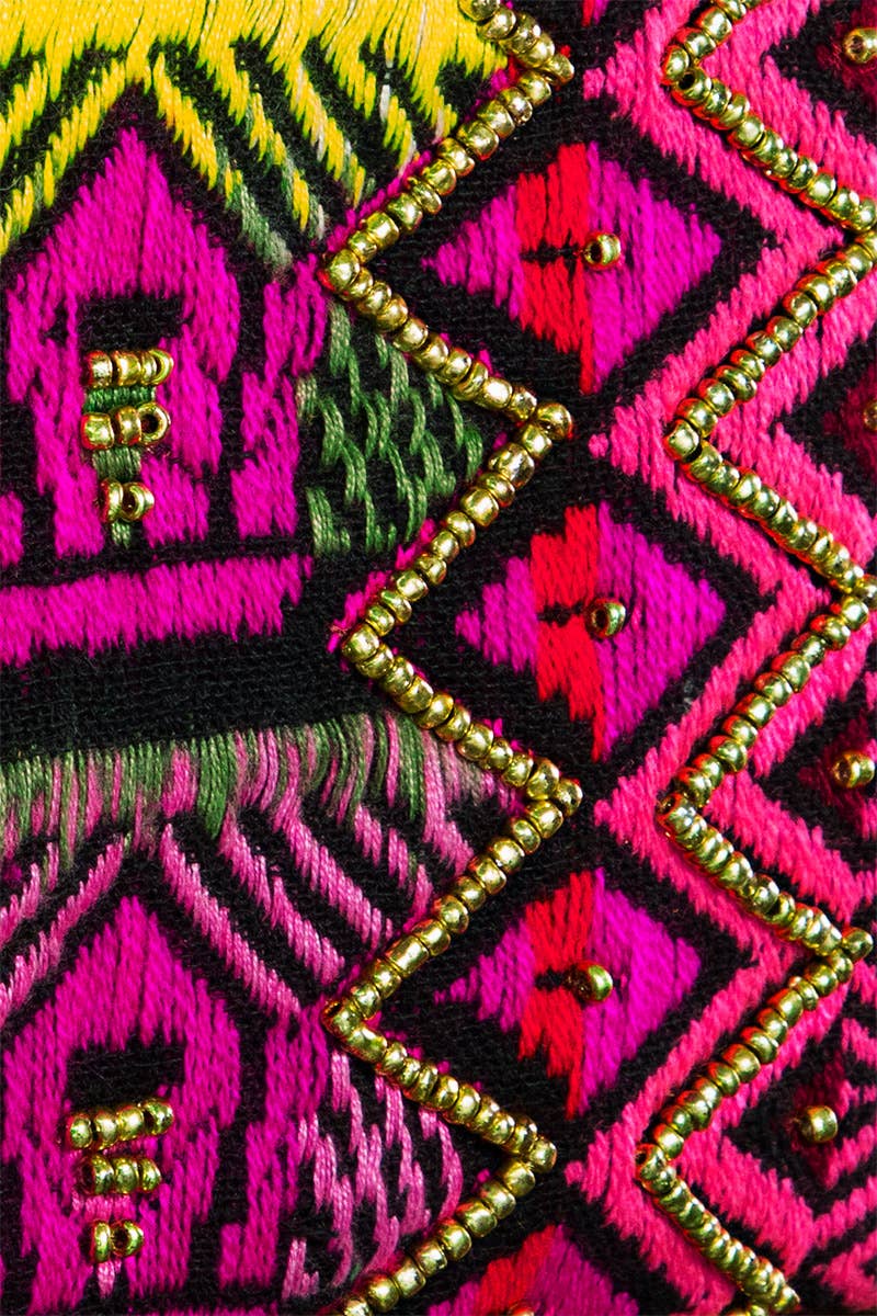 Handmade Vivid Ethnic Pattern Clutch