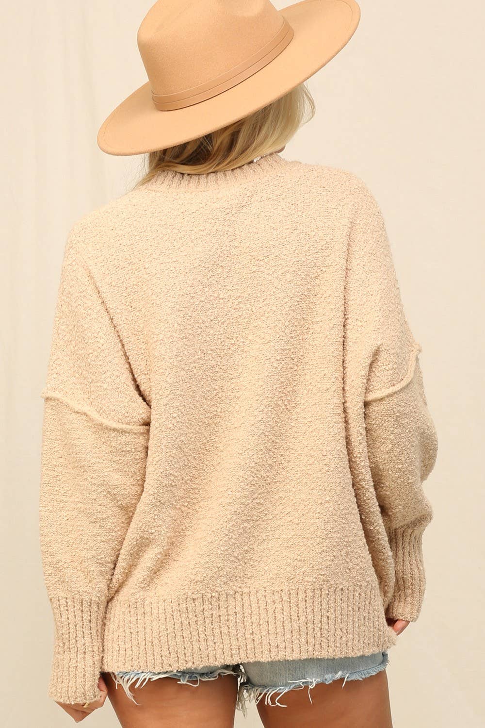 Exposed Seam Sweater