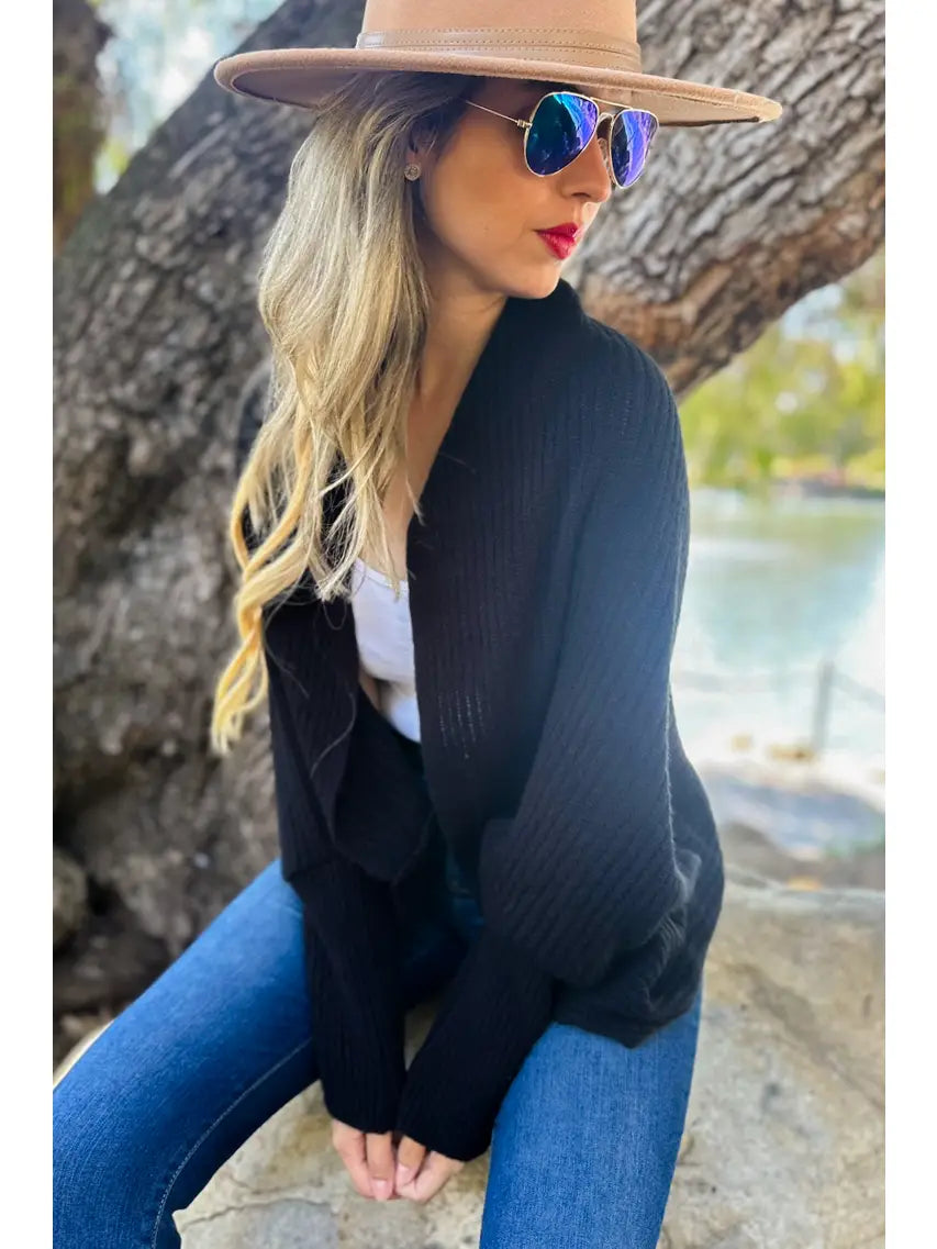 Black Shrug Cardigan
