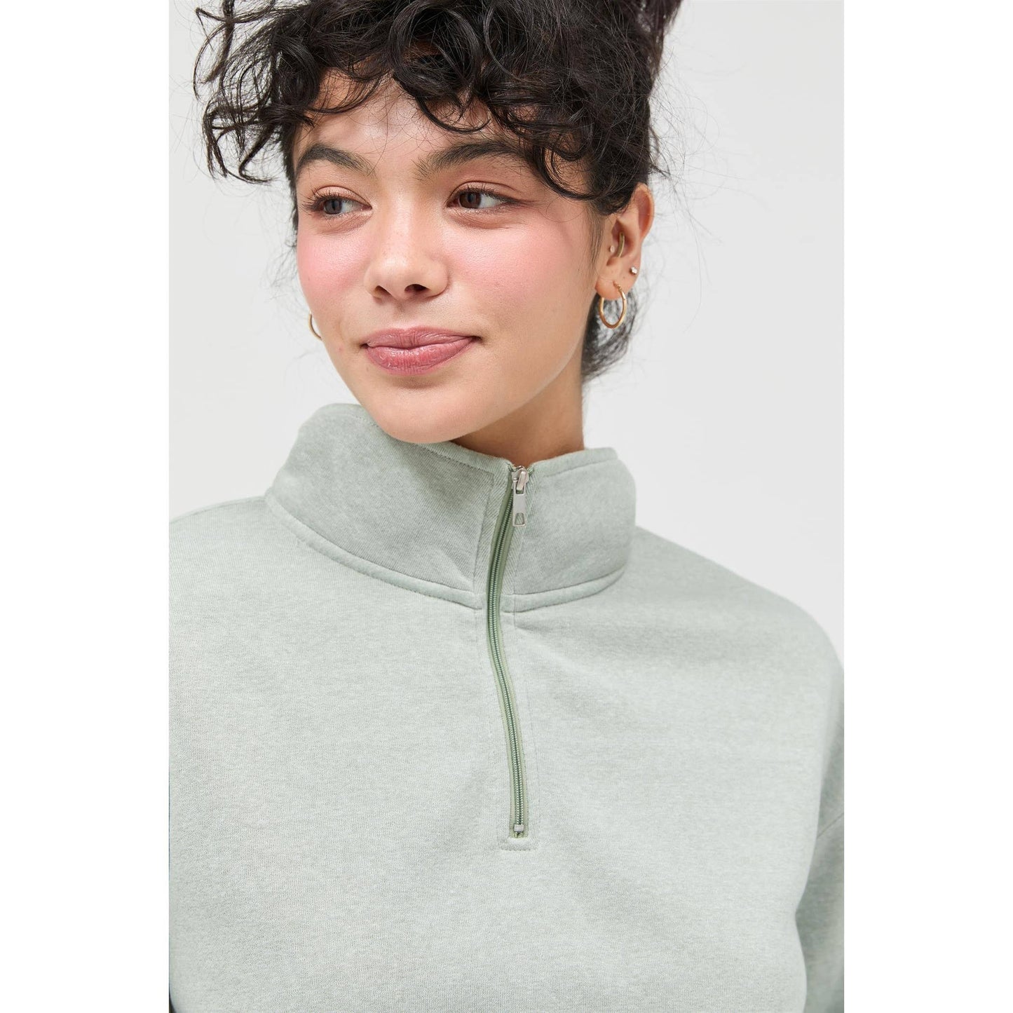 Half-Zip Burnout French Terry Pullover