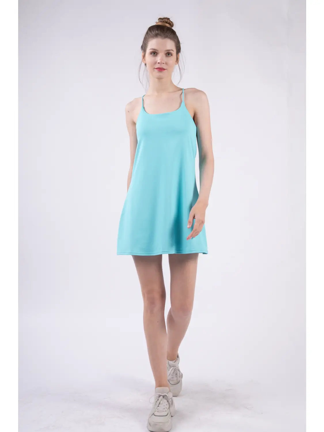 Aqua Tennis Mini Dress