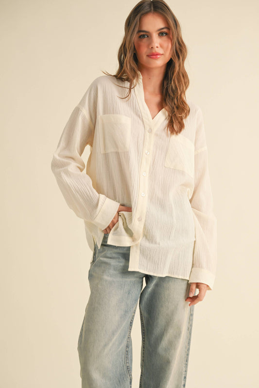 Basic Cotton Button Down Shirt
