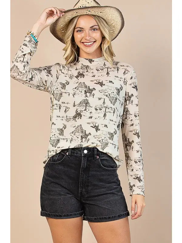 Wild West Sheer Top