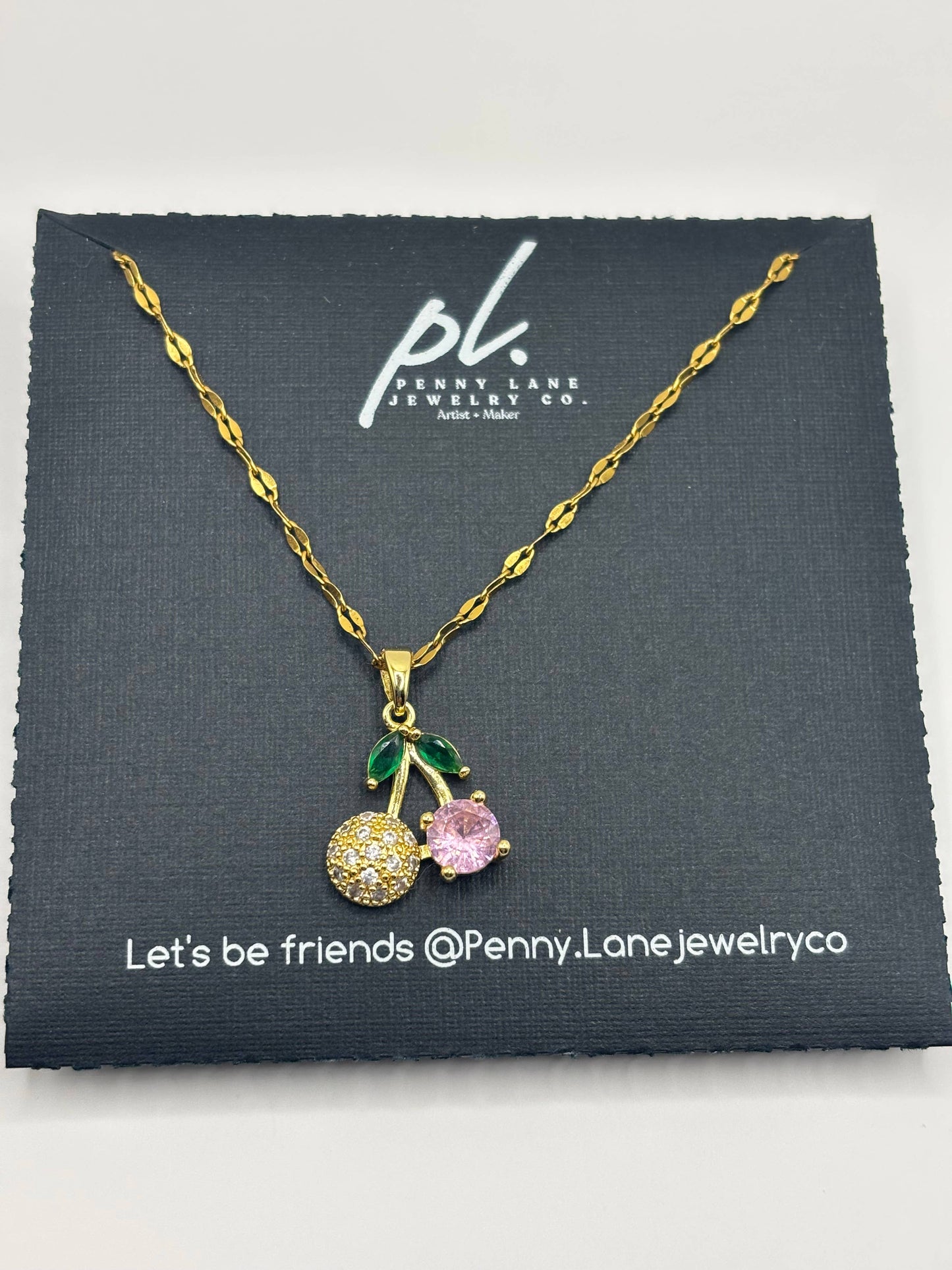 Jenny Cherry Gold Necklace