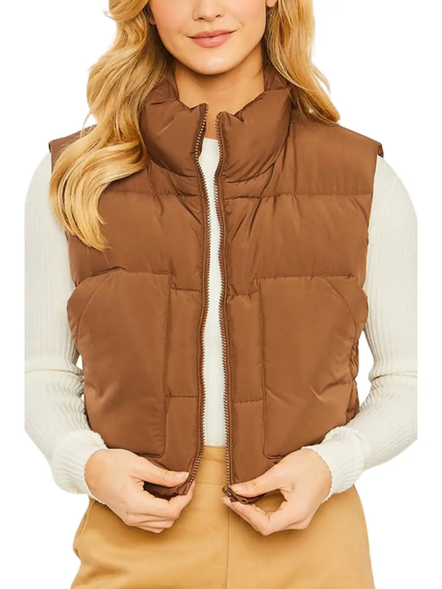 Puffer Vest With Pockets