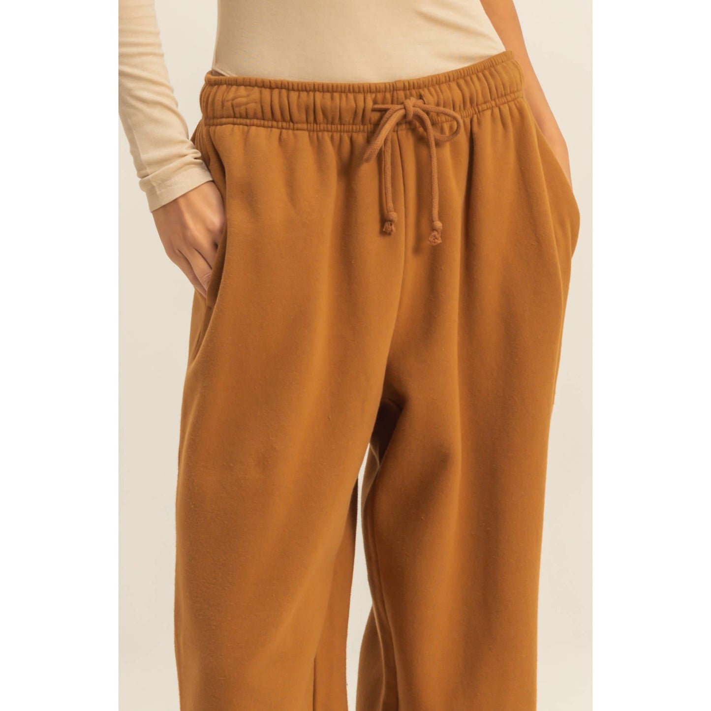 High-Waist Drawstring Joggger Pants