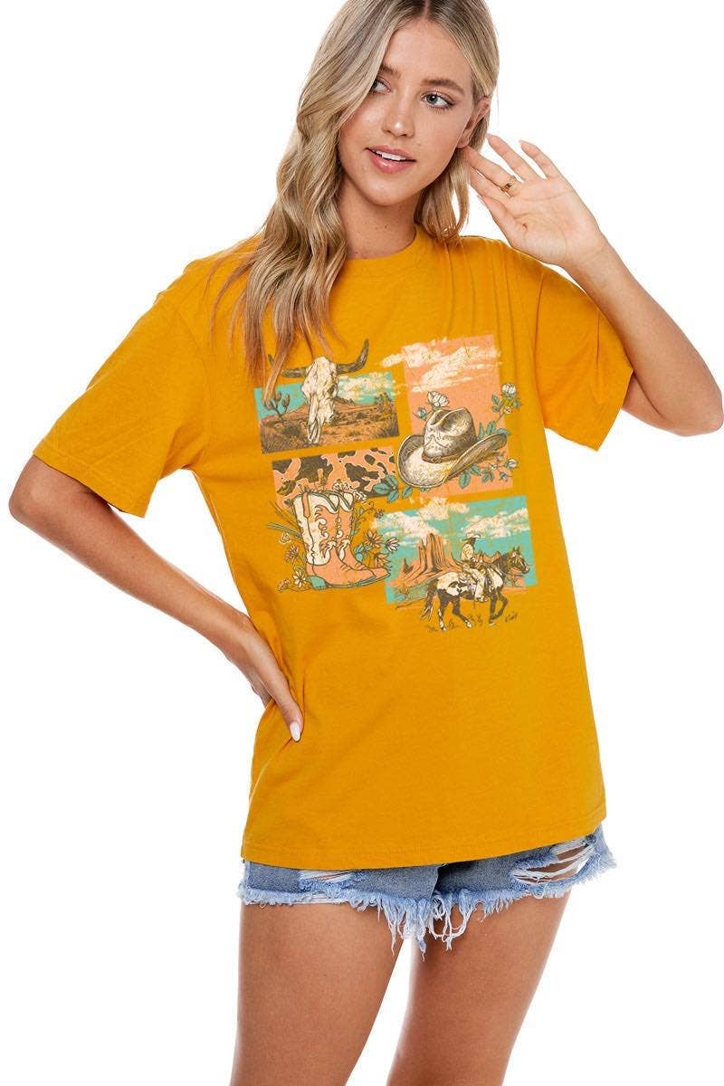 Western Elements Vintage Graphic Top