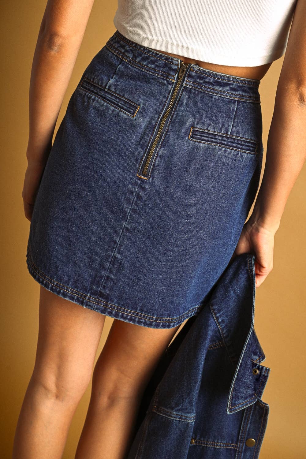 Western Denim Skirt