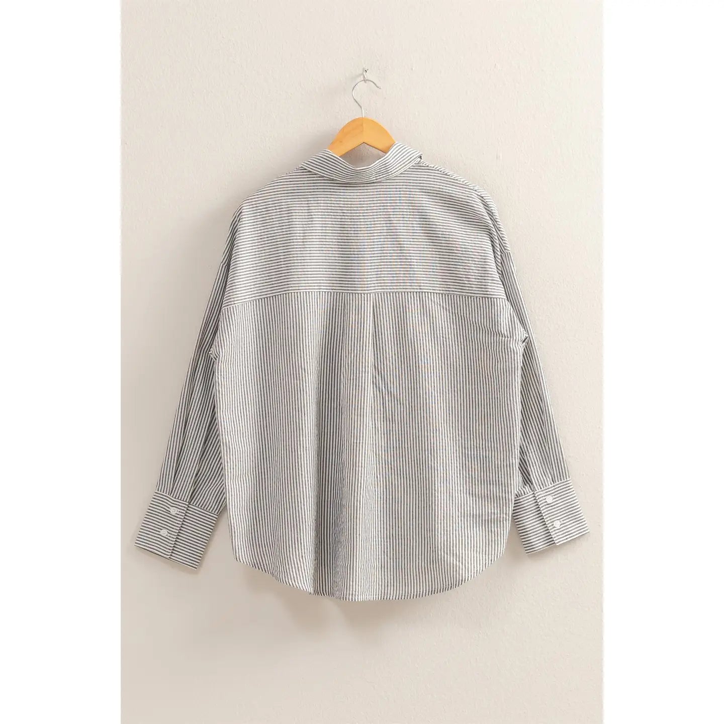 Striped Button-Down Shirt