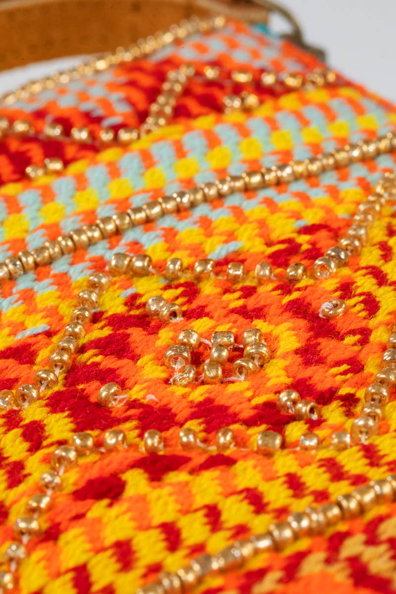 Tessa Handmade Ethnic Pattern Clutch
