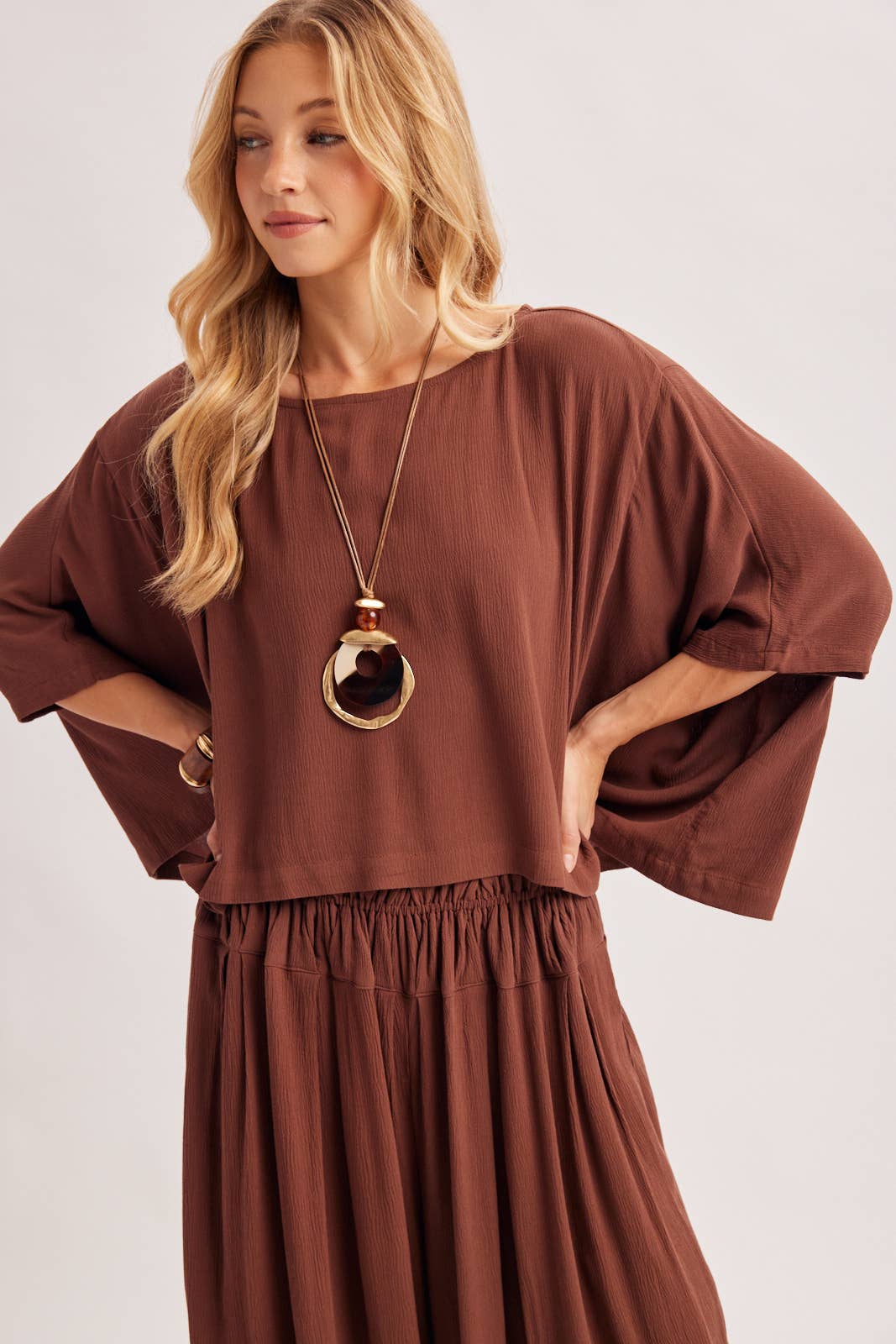 Boho Oversize Top and Balloon Pants