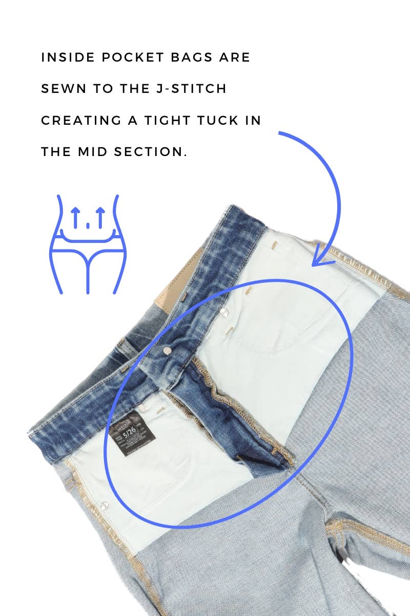 Tummy Control Straight Leg Denim