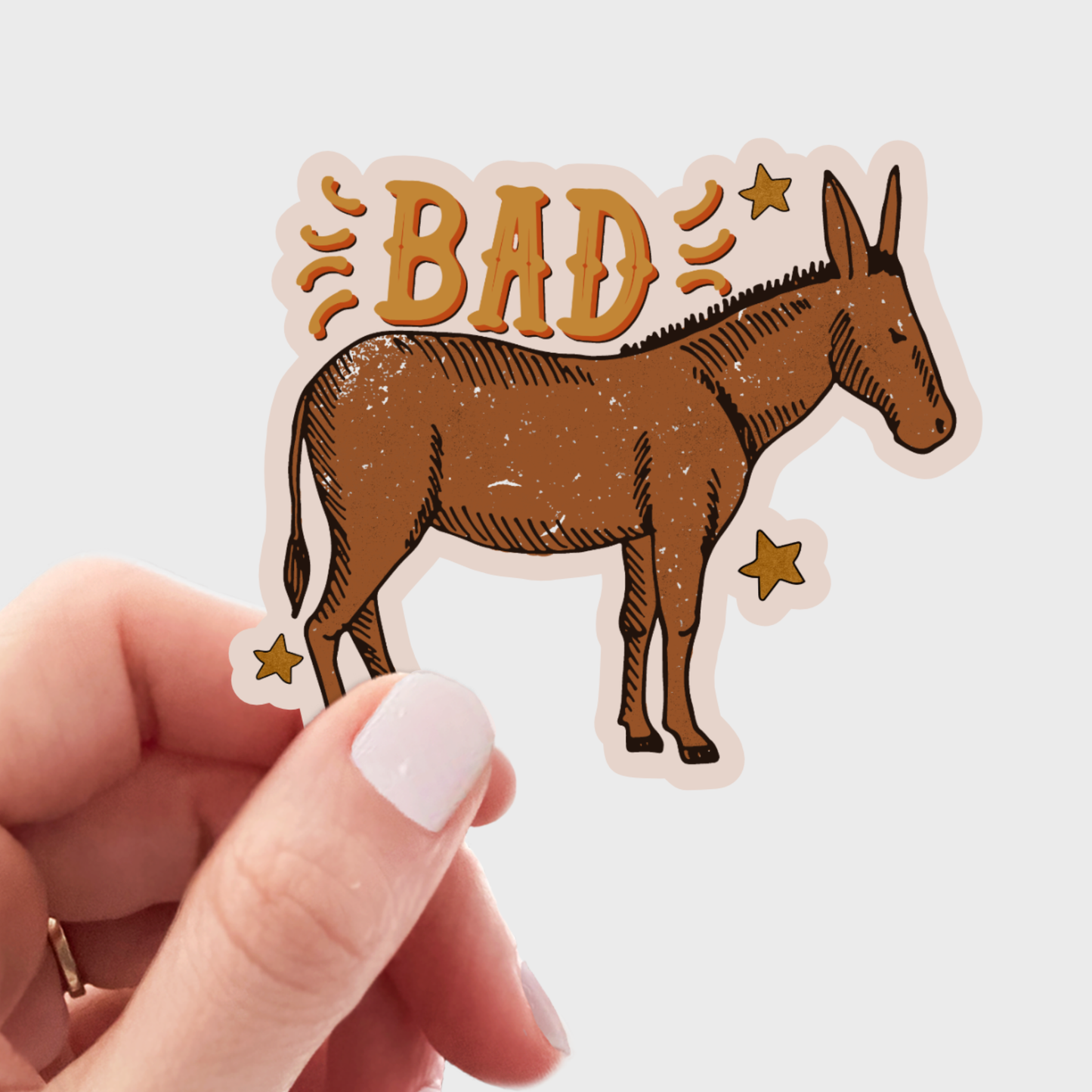 Badass Donkey Sticker