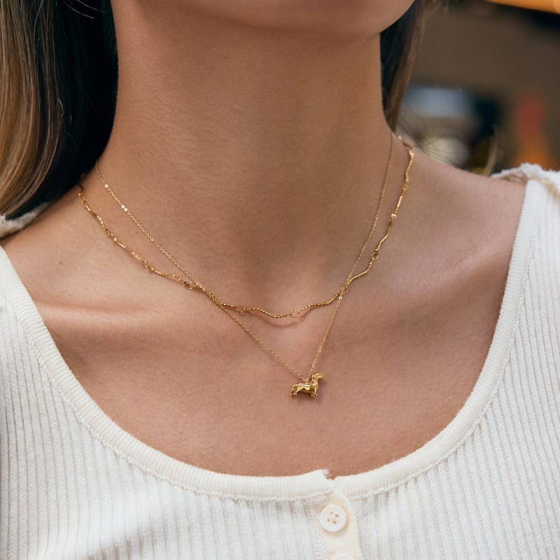 The Tiny Weenie Dog Necklace
