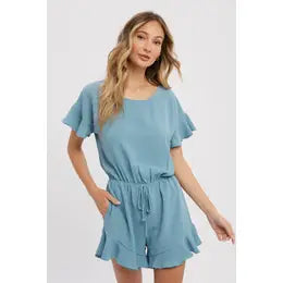 Chambray Romper