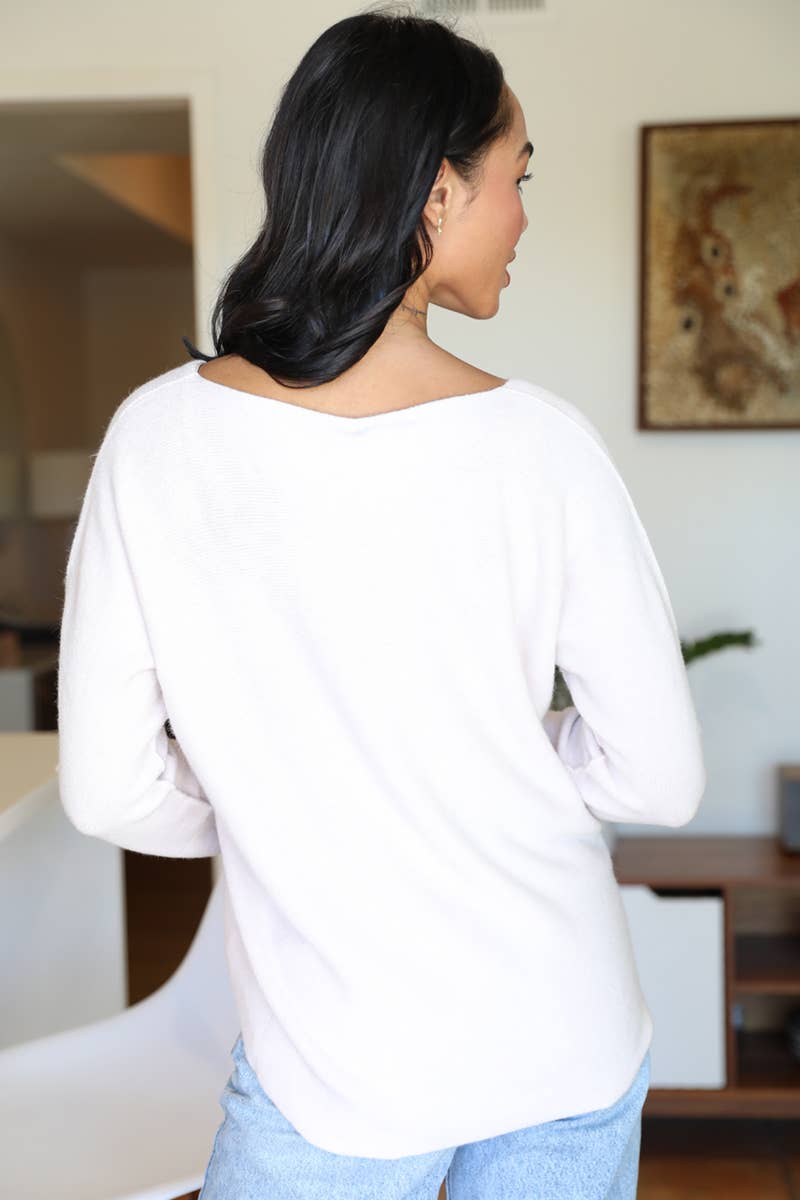One Size V Neck Sweater