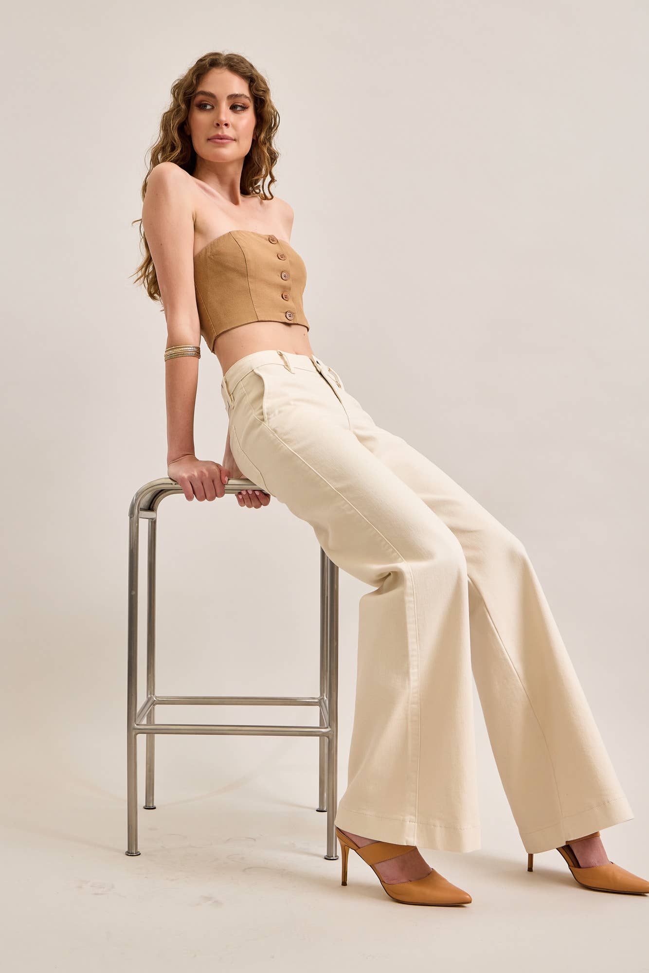 Low Rise Flare Trouser