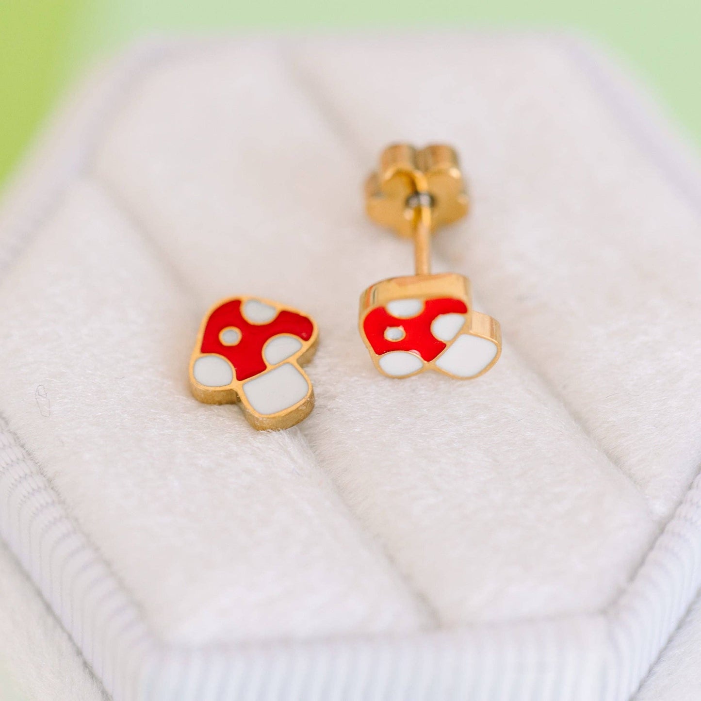 Mushroom Pierced Co Earrings