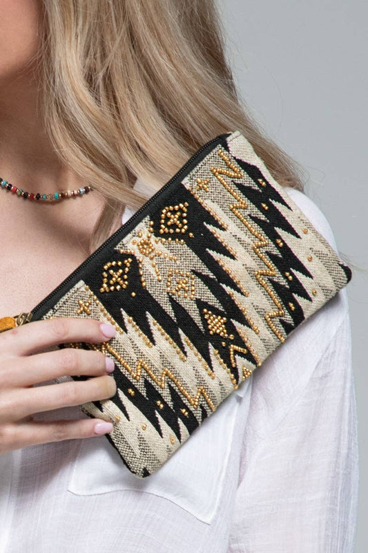 Wren Handmade Ethnic Pattern Clutch