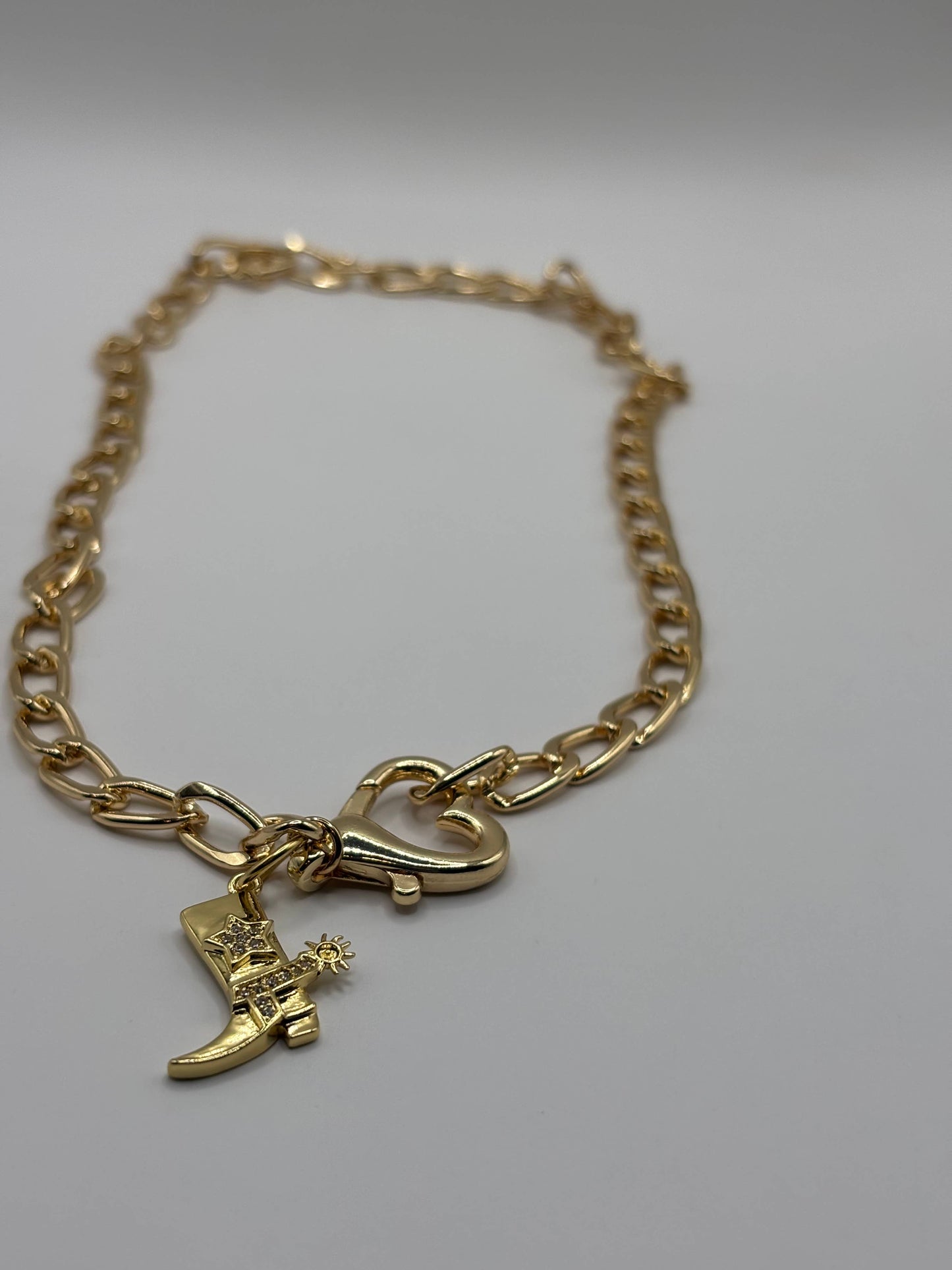 Huxley Boot Heart Toggle Necklace