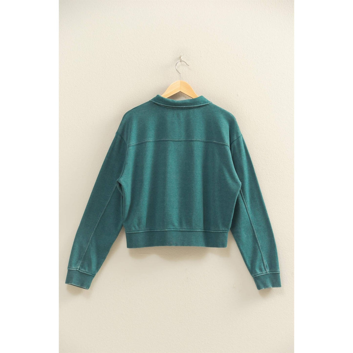 Half-Zip Burnout French Terry Pullover