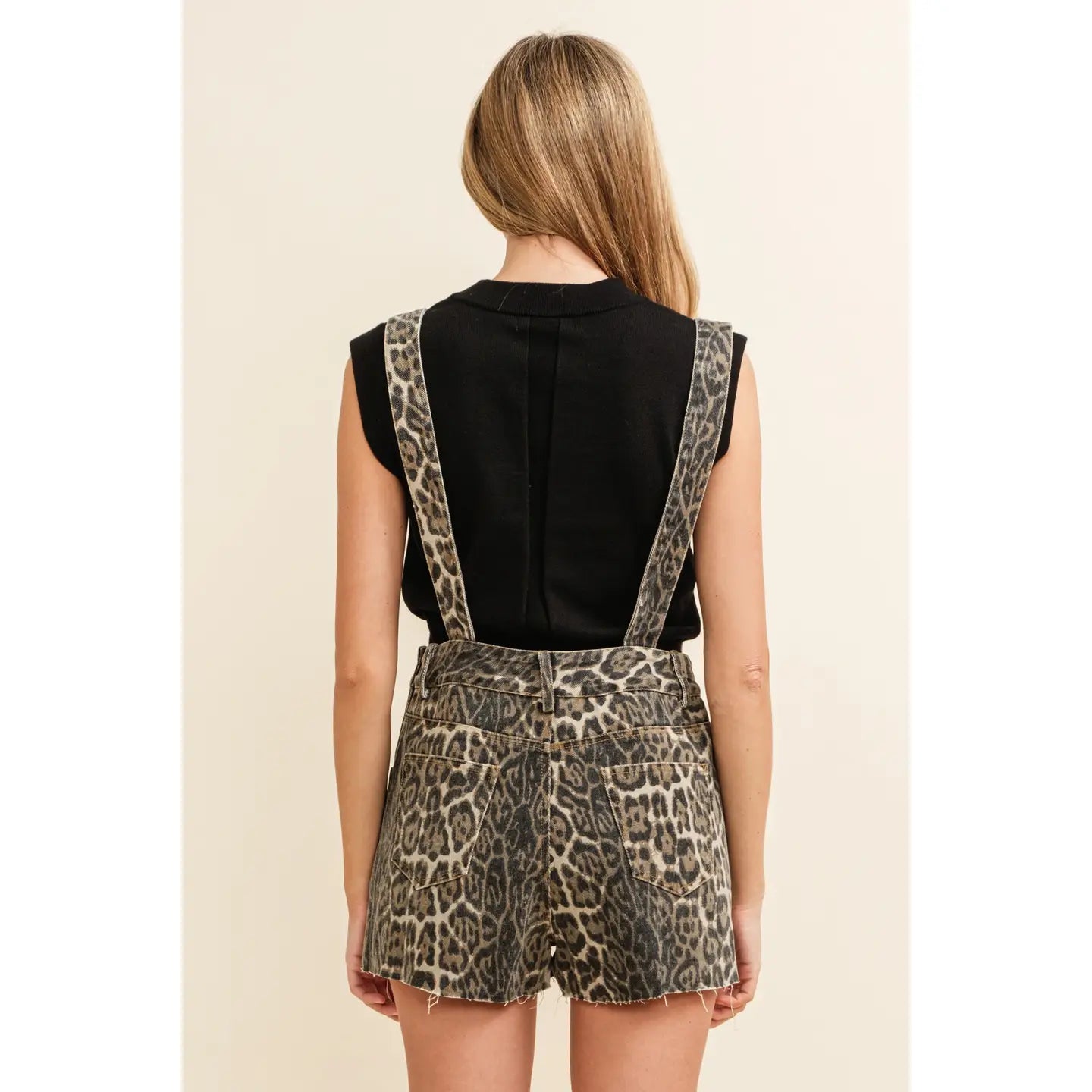 Leopard Print Overalls