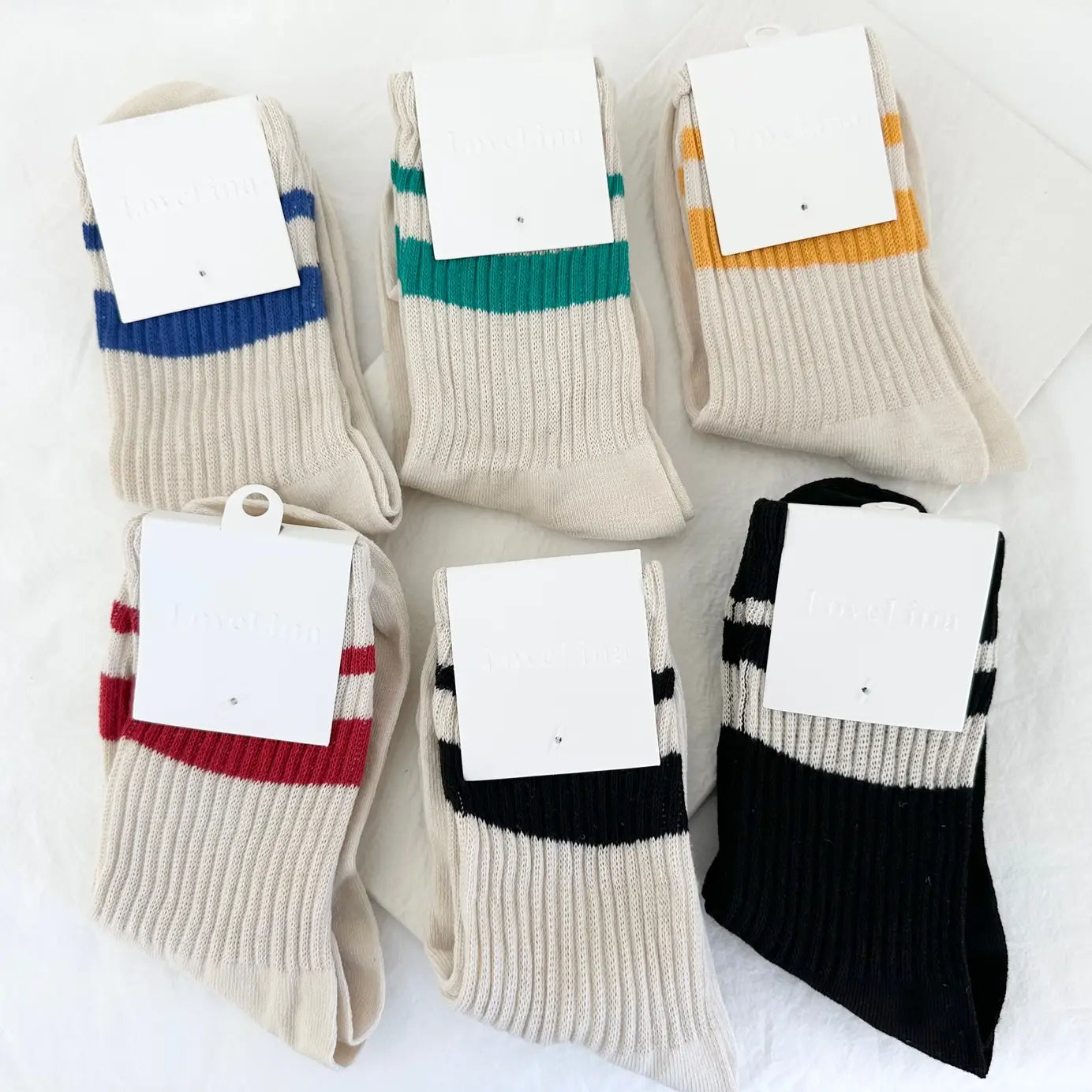 Striped Crew Socks