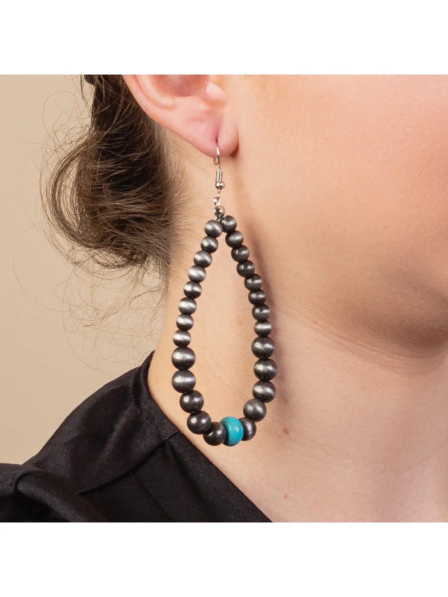 Turquoise + Silver Earrings