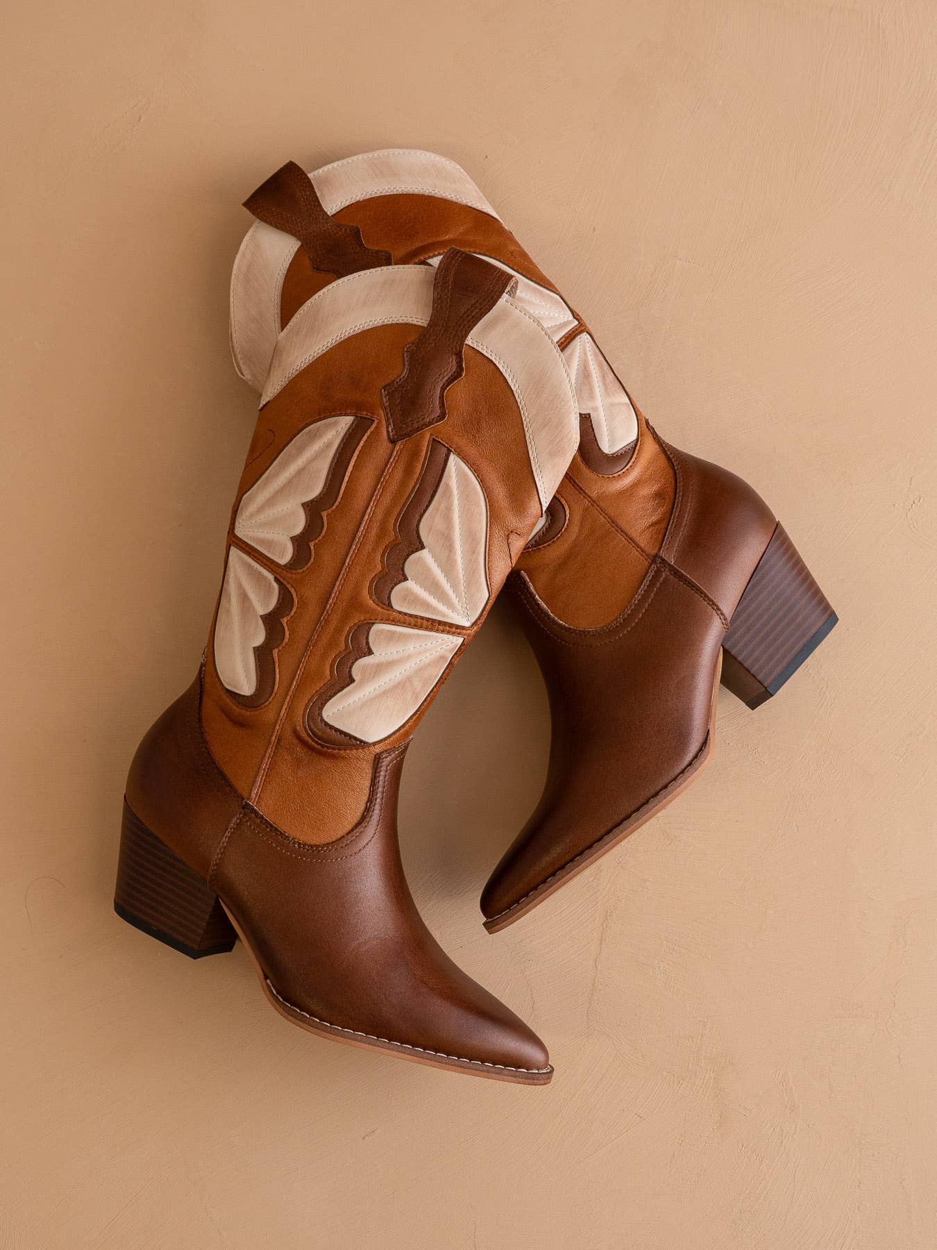 The Fairy | Camel Western Butterfly Boot
